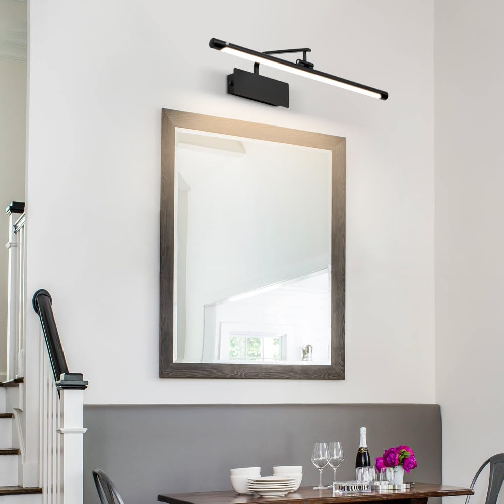 XANAYXWJ Sensore Vanity Light LED Lampada da Bagno Apparecchio Luci Regolabili per Quadri, Lampada Frontale a Specchio 4000K Vanity Wall Sconce Illuminazione Artistica per Interni per Poster Specchio
