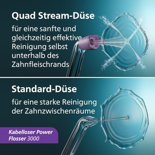 Philips Sonicare kabellose Power Flosser Munddusche und DiamondClean 9000 elektrische Zahnbürste – Saubere Zähne… – Ansicht 8