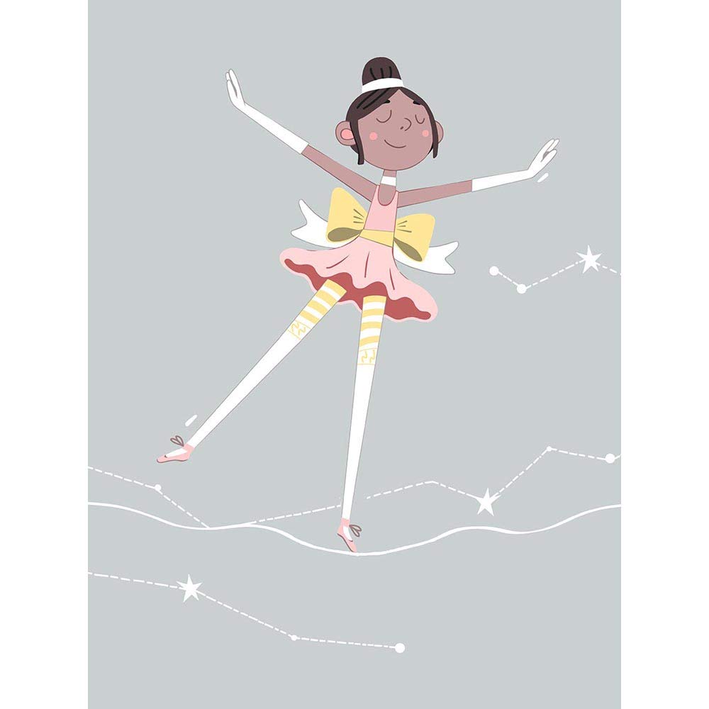 Wee Blue Coo Girls Ballerina Dancer Stars Unframed Wall Art Print Poster Home Decor Premium