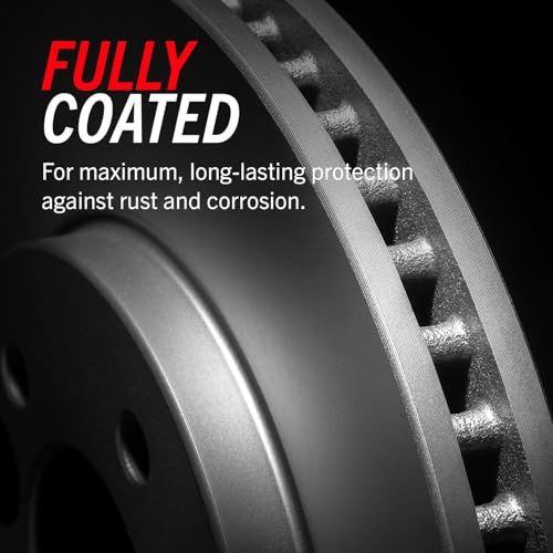 Image of PowerStop Evolution Rear Brake Kit for Jaguar S-Type 2003-05 |Vanden Plas 2004 |XJ8 2004 - Fully Coated Disc Rotors with Carbon-Fiber Ceramic Brake Pads Upgrade, CPK3141-23