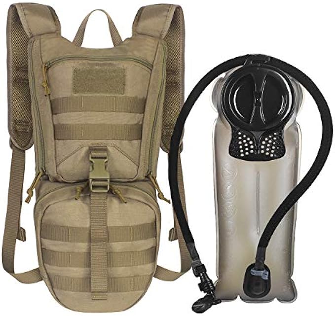 Unigear Tactical Hydration Packs Backpack 1050D with 2.5L or 3L Water Bladder, Thermal Insulation Pack Keeps Liquid Cool up to 4 Hours for Hiking, Cycling, Hunting and Climbing