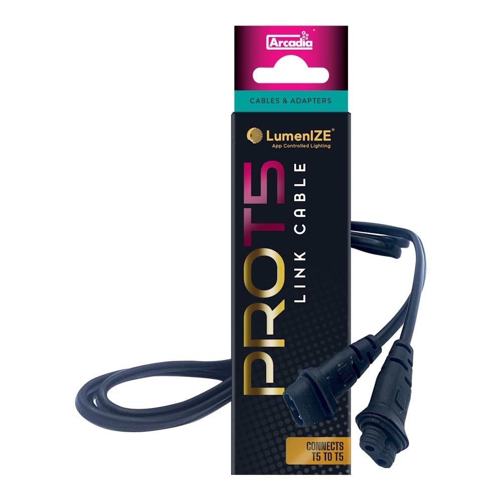 Arcadia LumenIZE T5 to T5, 1.2M Link Cable Reptile Terrarium Vivarium Lighting Accessory