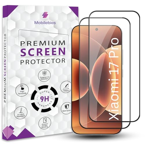 Image of Premium Tempered Glass Screen Protector Guard For Xiaomi 17 Pro 5G (6.3 Inch, Pack of 2) | Edge to Edge Coverage With Easy to installation kit