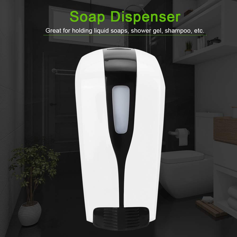 500 ml Badezimmer-Wandpresse, Dusche, Bad, Seife, Shampoo-Spender mit Schloss, kompakt, langlebig, stilvoll für Zuhause, Hotel, ABS-Material