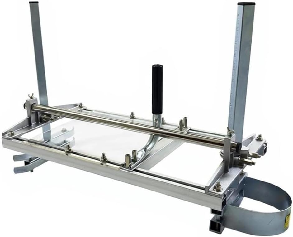 Chainsaw Mill and Rail Mill Guide, Portable Sawmill 20"-24" Guide Bar, Aluminum Saw Milling Rail Guide with Chainsaw Planking Mill for Woodworkers and Carpenters (20in)