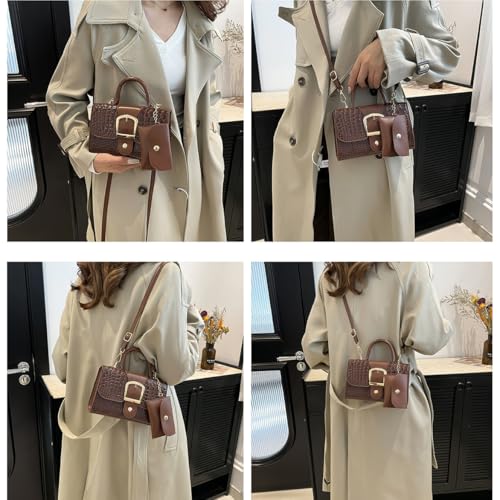 Image of Mini Purse for Women Girl Small Handbag Trendy Ladies Shoulder Bag Crossbody Bags Brown