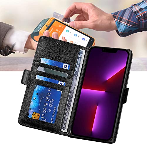 Wallet Case For Moto X30 Pro, Pu Leather Book Style Case With Credit Card Holder Flip Folio Drop Protection Shockproof Phone Cover For Moto X30 Pro, Black #TOP7