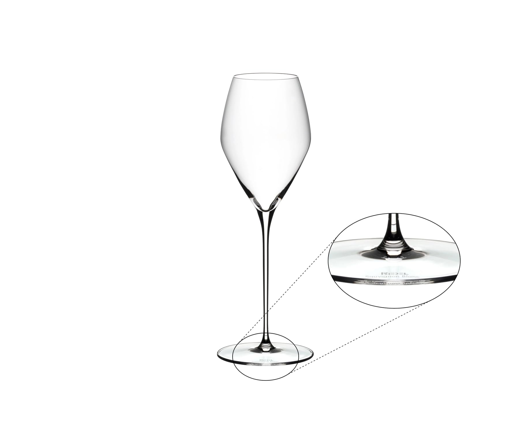 RIEDEL Veloce Sauvignon Blanc Weingläser 2er Set, 347 ml, Weißweingläser-Set mit Mikrofaser-Poliertuch (50 x 64 cm), Kristallglas