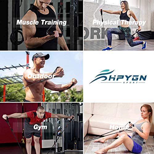 Resistance Bands, Exercise Bands with Handles, Fitness Bands, Workout Bands with Door Anchor and Ankle Straps, for Heavy… - Image 6