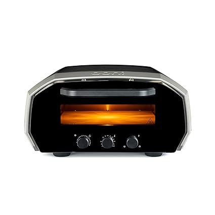 Ooni Volt 12 Electric Pizza Oven - Indoor & Outdoor Versatile Electric Oven, Pizza Cooker with Stone, Indoor and Outdoor Toaster Oven Countertop, Portable Pizza Oven, Cook 12 Inch Pizzas and More