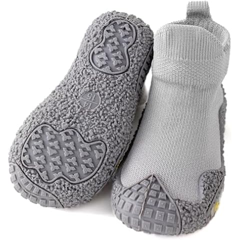 CINDEAR Boys Girls Toddler Shoes Barefoot Shoes Kids Breathable Non-Slip Sneakers Sock Shoes Tennis Shoes Slip on Shoes 5101-GR21 Grey Cover