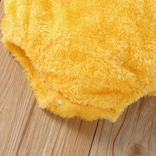 Barboteuse bébé fille poussin en plush costume lapin doudou - 4