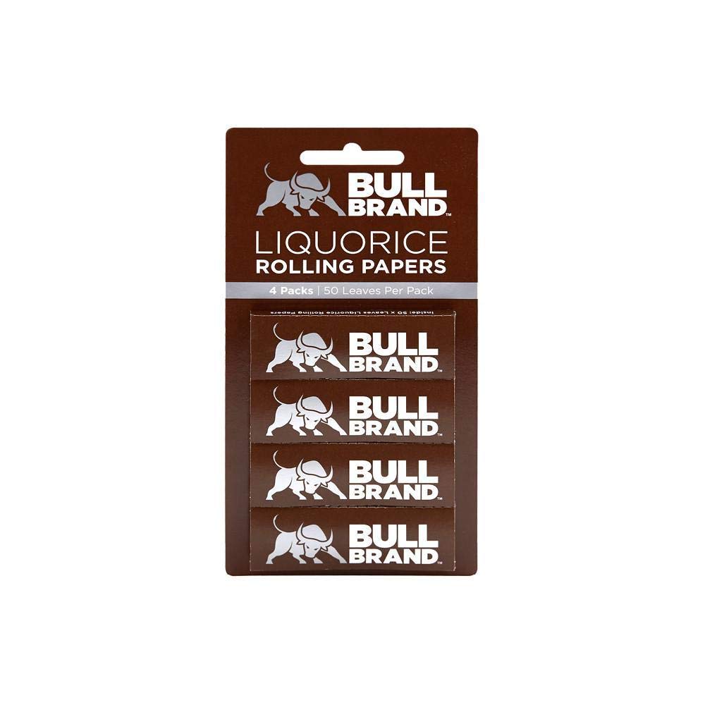 Bull Brand Liquorice Pack of 4 Rolling Paper