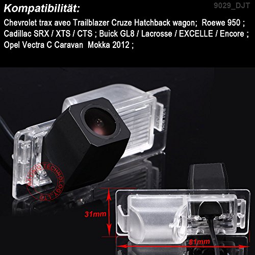 HD 1280Pixels Rear View Reversing Camera Compatible with Chevrolet aveo Trailblazer Cruze Hatchback wagon/Roewe 950/Cadillac SRX/XTS/CTS/Buick GL8/Lacrosse/EXCELLE/Encore/Opel Vectra C Caravan Mokka - Image 3
