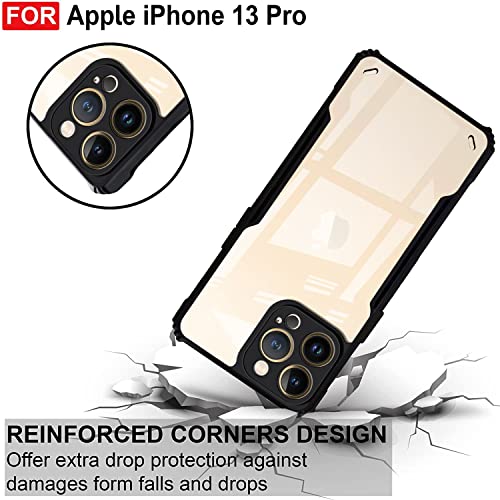 Image of Amazon Brand - Solimo Mobile Cover for Apple iPhone 13 Pro (Polycarbonate Matte Black)