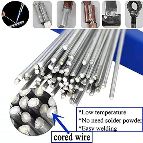 GatherTOOL 5/10/20Pcs Low Temperature Easy Melt Aluminum Welding Rods Weld Bars Cored Wire 2mm Rod Solder for Soldering Aluminum No Need Solder Powder (Size : 2mm 20 Pcs)