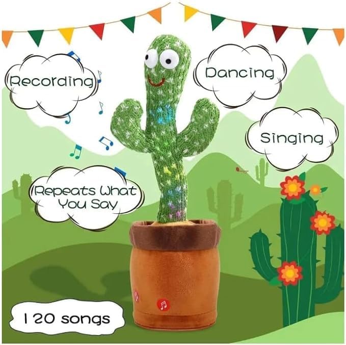Miniatura 4 de VP Cactus bailarines, Puede Cantar y bailar el Cactus canta, repite, Baila, graba, LED (Canciones)