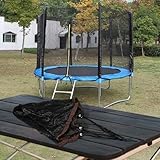 Yhenlovtt Copertura parasole per trampolini rotondi con protezione UV del 95% e ventilazione migliorata (2,4 m)