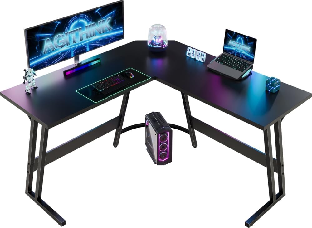 Airfish Gaming Tisch, Computertisch 120x120x75cm,Schreibtisch L Form, Eckschreibtisch, Gaming Schrei… Airfish Gaming Tisch, Computertisch 120x120x75cm,Schreibtisch L Form, Eckschreibtisch, Gaming Schrei…