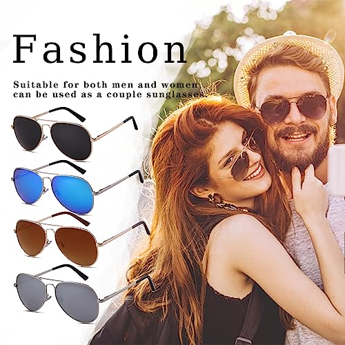 VIA LEECA Oversized Polarized Aviator Sunglasses for Men Women, Large Metal Sun Glasses for Beach Driving Fishing4