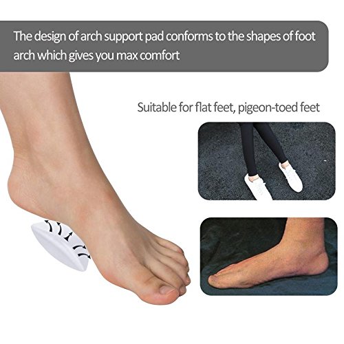 Lify Transparent Silicone Adhesive Arch Support Gel Insole for Flat Feet, Enhanced Comfort and Support 2