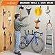 AojSup 12 Stück Wandhaken Garage, Schwerlast Garage Haken, Doppelhaken Garage, Garage Storage Hooks zur Organisation für Leiter, Stuhl, Schlauch, Fahrrädern, Elektrowerkzeugen Sperrigen (Schwarz)