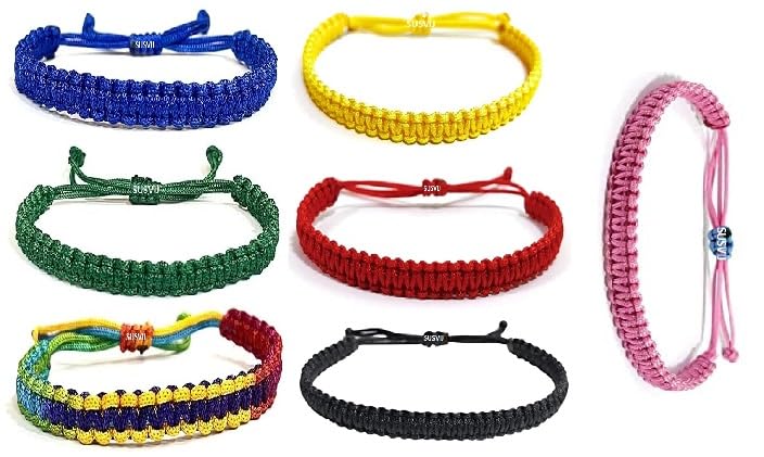 SUSVIJ EVIL EYE MULTICOLOR THREAD PACK OF 7