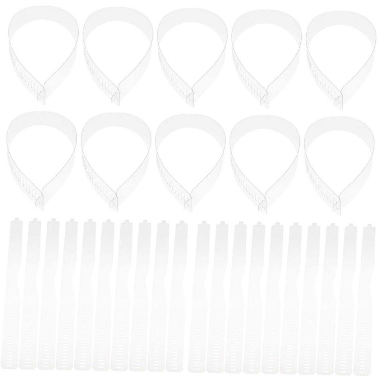 WOFASHPURET Collar Fixer 80pcs Plastic Collar Strips Collar Fixing Tools for Shirt Collars
