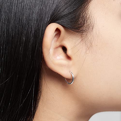 Boma Jewelry Sterling Silver Round Huggie Hoop Earrings2