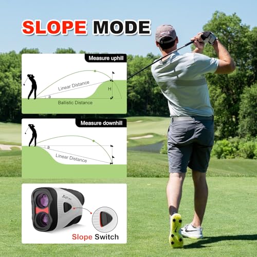 Télémètre de golf avec aimant puissant et verrouillage de cible par vibration