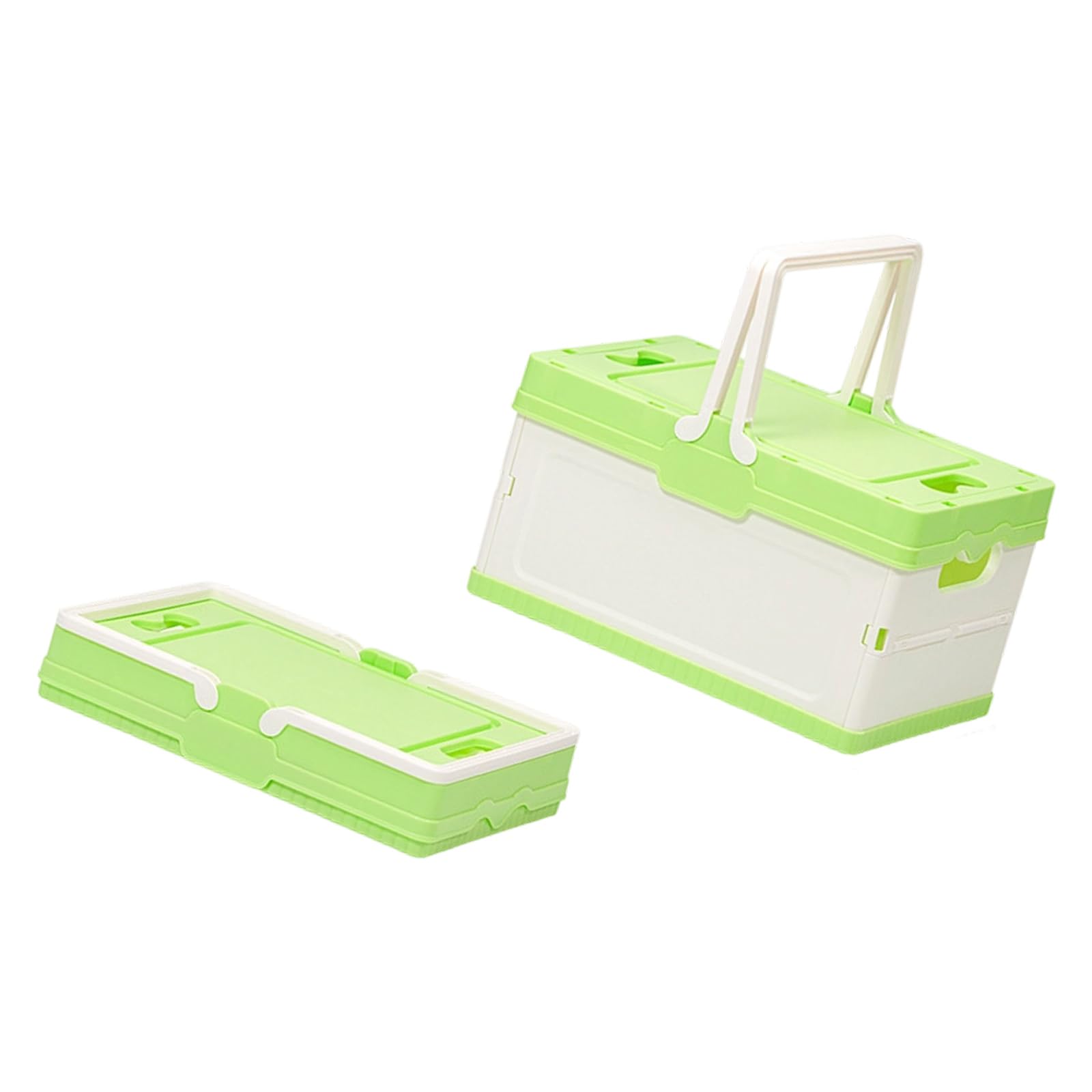NVOQILIN Folding Container with Lid for Camping Home Use Outdoor Gear Storage Organiser for Small Spaces Multipurpose Organiser