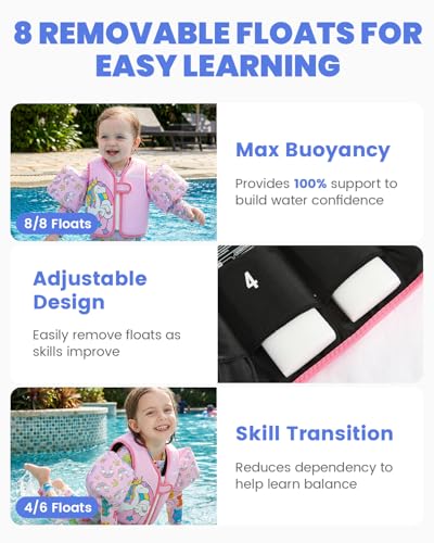 Image of Gogokids Puddle Float Jumper 33-66 Pounds, Toddler Swim Vest Kids Floaties