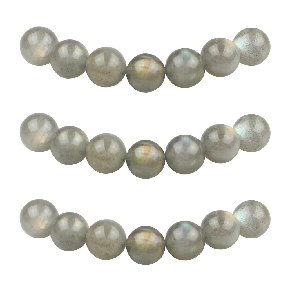 MJDCB 8mm 43 piezas Cuentas de Piedra Sangre Redondas Sueltas Piedras Semipreciosas Naturales para Hacer Joyas Pulseras Collares — view 45
