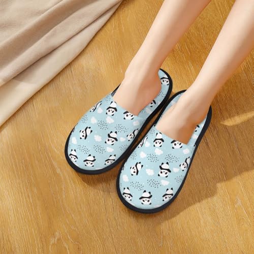 Cute Panda Bear Print House Slippers For Women And Men,Soft Slippers With Memory Foam,Non-Slip Indoor Home Shoes4