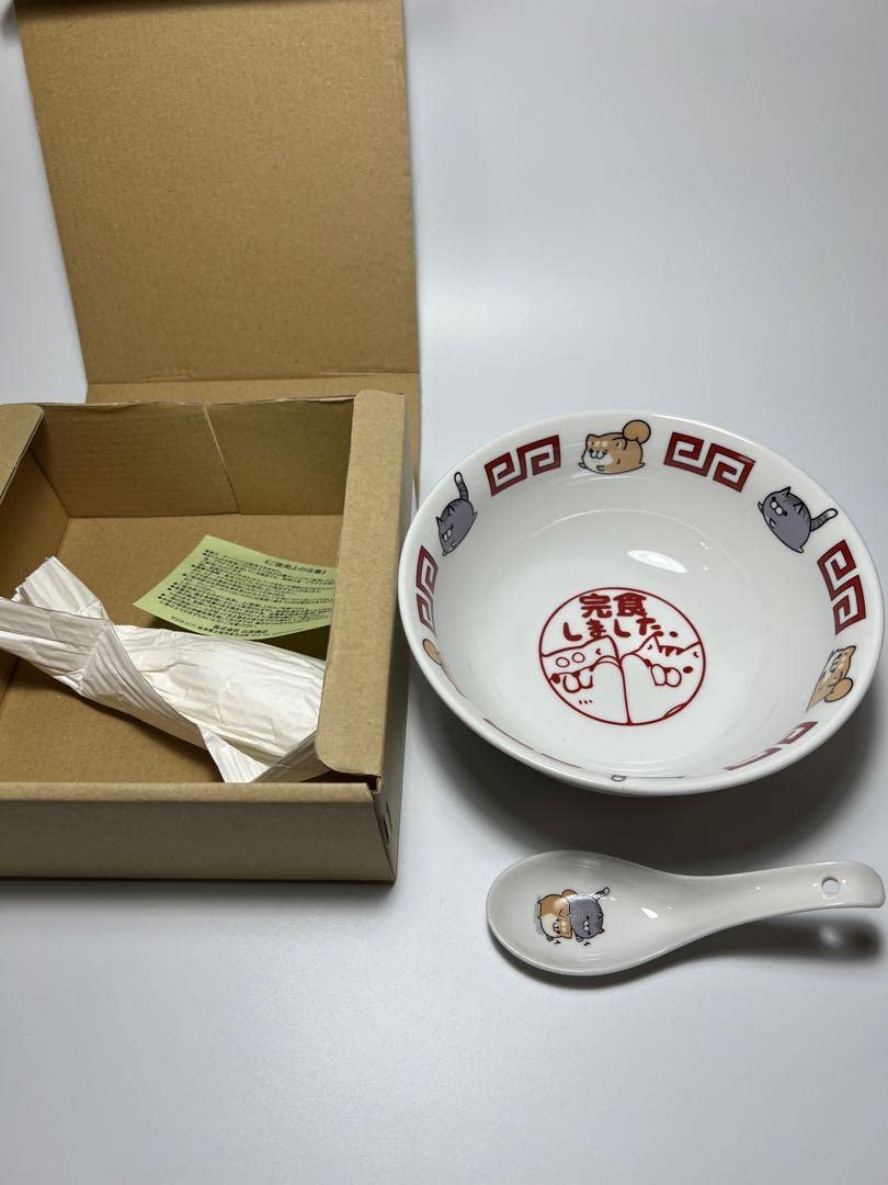 HERMES 箱付き　丼ぶりレンゲセット HERMES 箱付き 丼ぶりレンゲセット