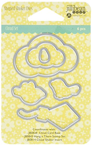 Hampton Art Jillibean Soup shaker die set cloud, acrilico,, pezzi