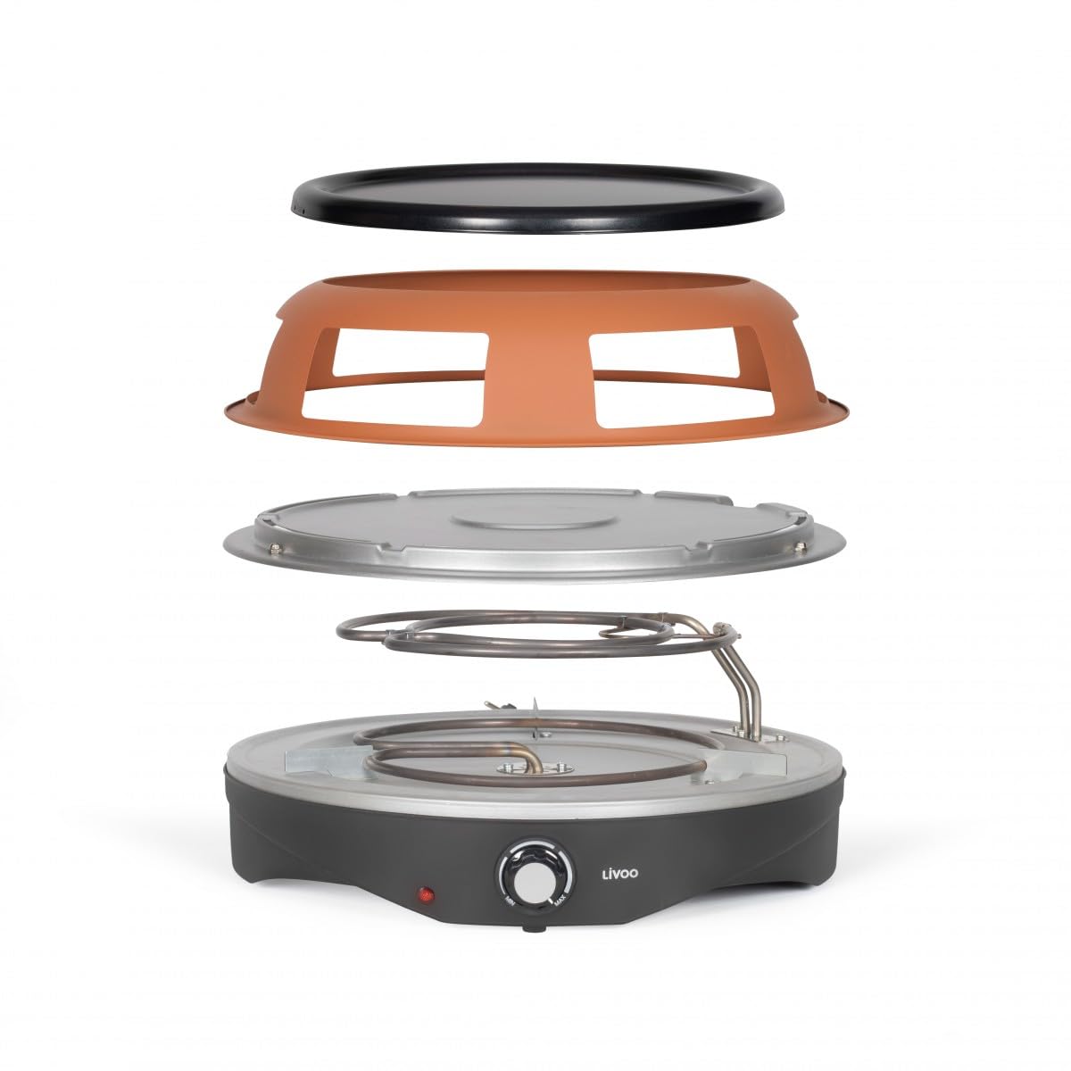 Mini Four À Pizza 1200w Marron - DOC304