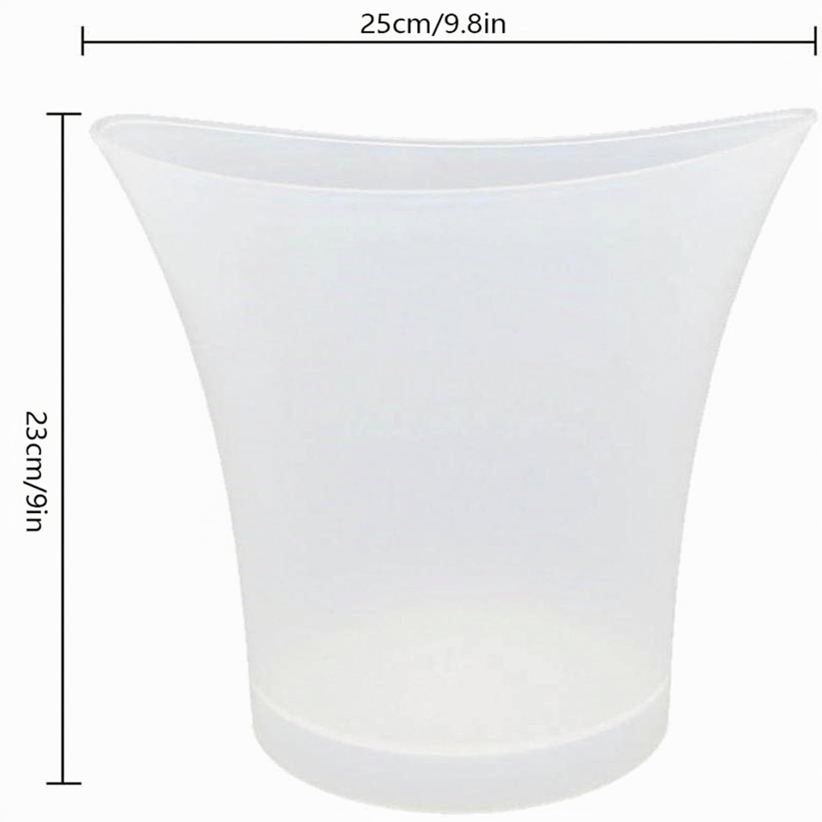 LED Eiskübel, 5L LED Sektkühler mit Multi-Farbwechsel für Party Heim Bar Club Thema, Wasserdichter Getränkebehälter Champagner Wein Bier Getränke Eiskübel - Batteriebetrieben (2 Stück)