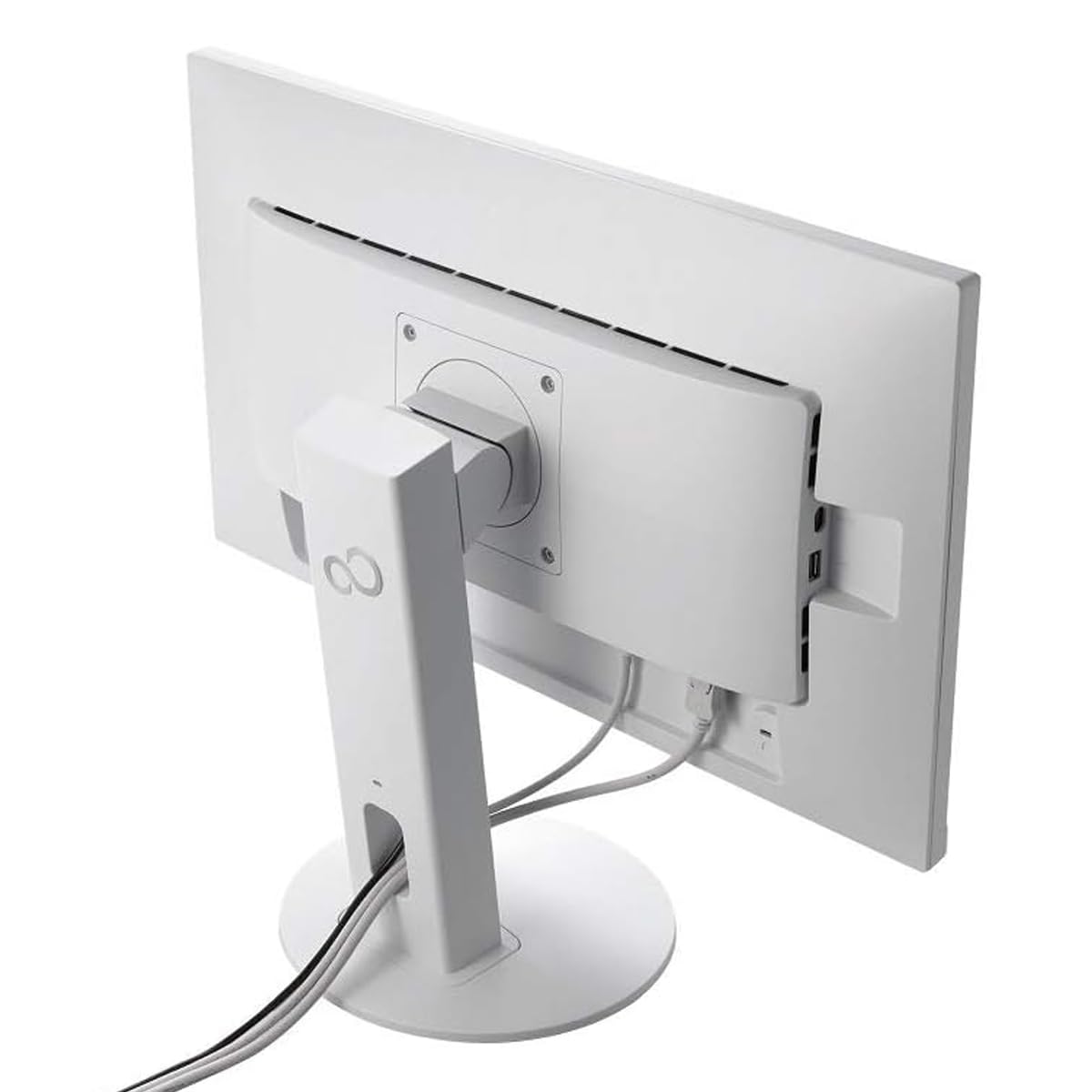 Fujitsu Display P24-9 TE 24 Zoll Business Computer Monitor, Desktop Gaming Monitor, Full HD (VGA - DisplayPort - HDMI - USB-C - Lautsprecher - HUB - VESA), PC Bildschirm, marmorgrau (Generalüberholt)