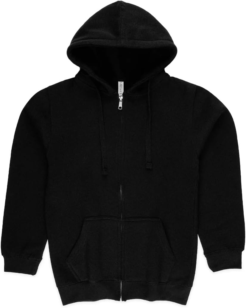 Mid Weight Classic Zip Up Unisex Hoodies Fleece Cotton Hooded Sweatshirt with Kangaroo Pockets Style 750 Blanks - Image 6