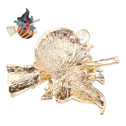 de broche de Halloween - de esmalte de aleación de diamantes de imitación | de sombrero de mago creativo para mujeres chicas disfraz festivas joyas accesorios de solapas de solapas pa