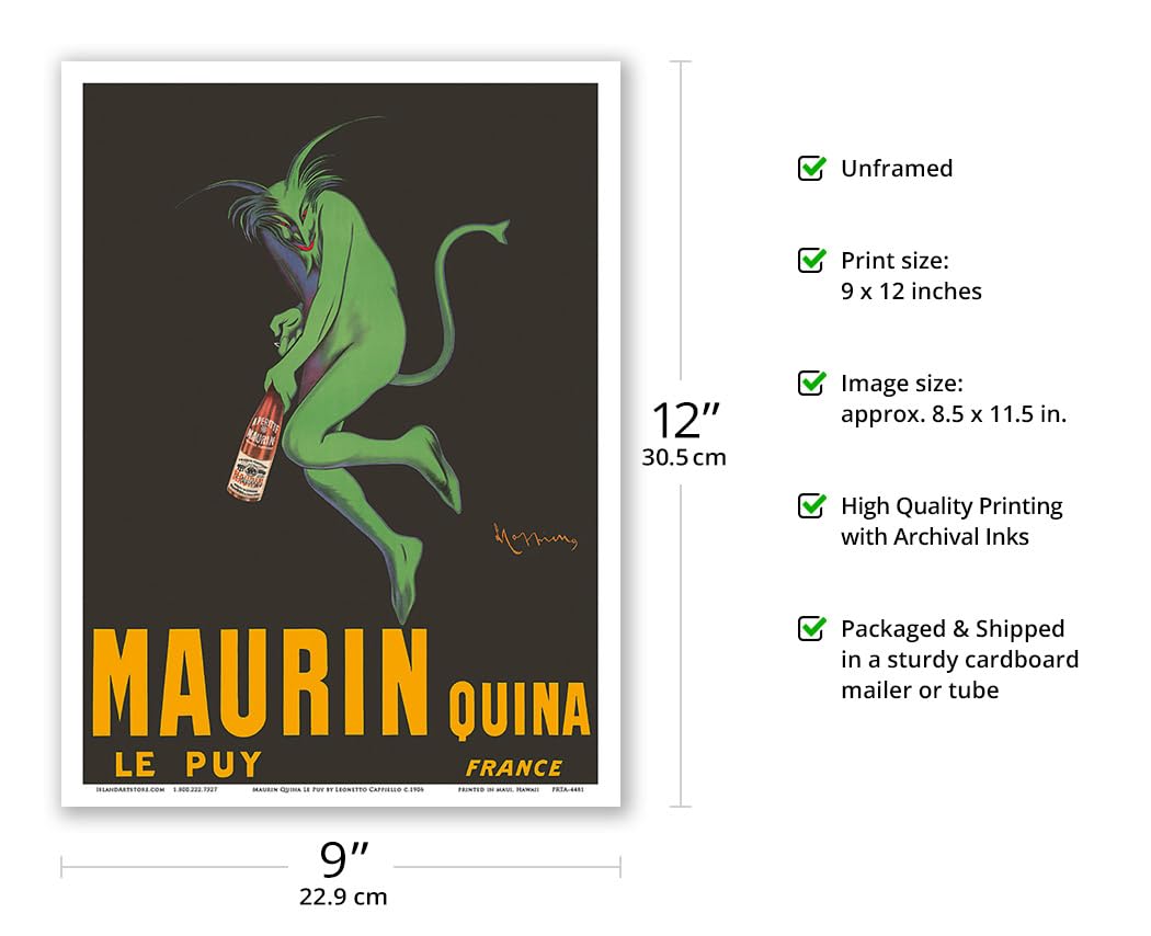 Amazon.com: Maurin Quina - Quinina Apéritif - Green Devil - Le Puy