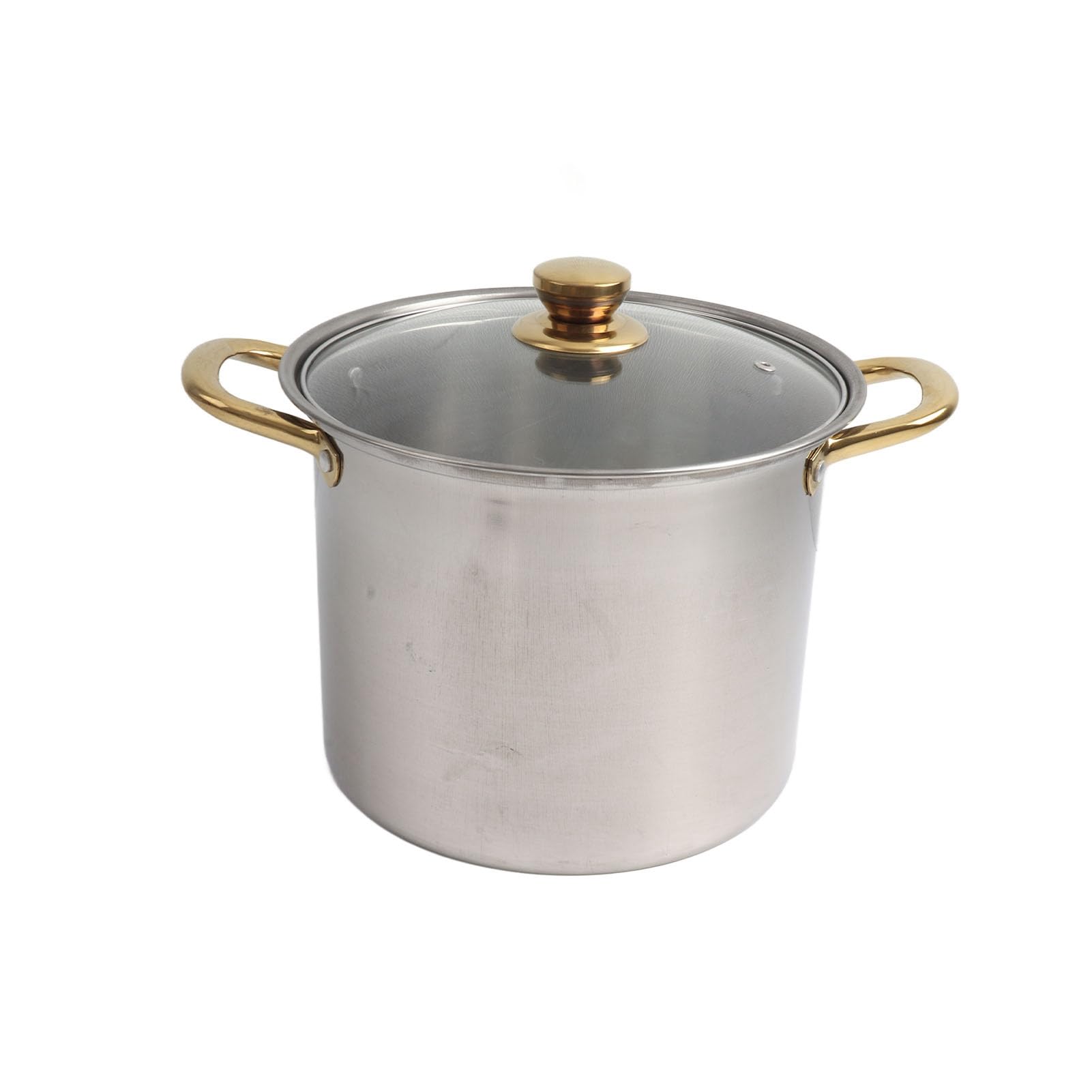 Hidyliu Juego de Utensilios de Cocina de Acero Inoxidable, Utensilios de Cocina Ergonómicos y Elegantes con Tapas de Vidrio para Cocinar Todos los Días en la, 5 Piezas