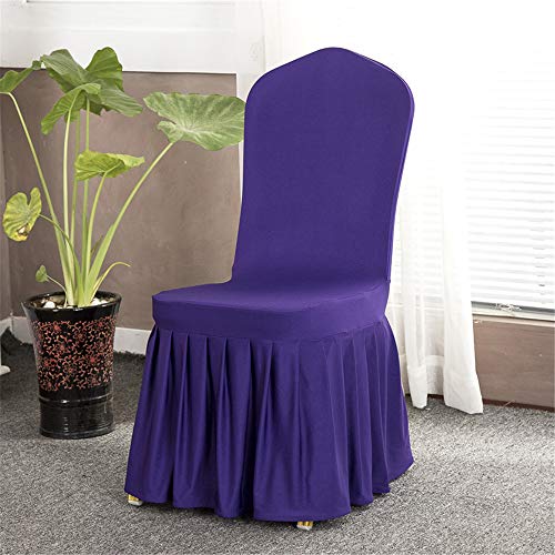 6 fundas lavables para sillas con respaldo, fáciles de limpiar y duraderas, modernas para comedor y restaurante, decoración de hotel (C14, 6 piezas)