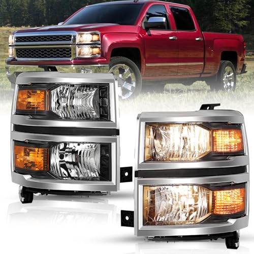 Image of TUSDAR Upgraded Lens Fit for 2014 2015 Chevy Silverado 1500 Headlights