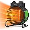 Buyplus Outdoor Heater, 1500W Portable Patio Heater with 90°Adjustable Angle, Overheat Protection & 2S Fast Heating, Electric Greenhouse Heater for Patio, Garage, Greenhouse, Indoor Outdoor, Green