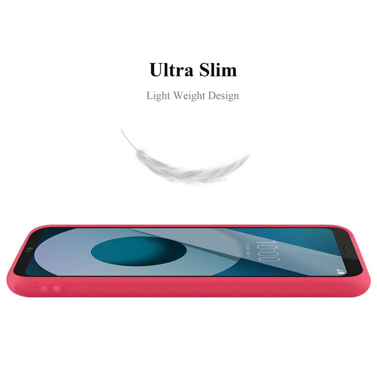 Custodia per LG Q6/G6 Mini Custodia Cellulare TPU Gomma Custodia Nera