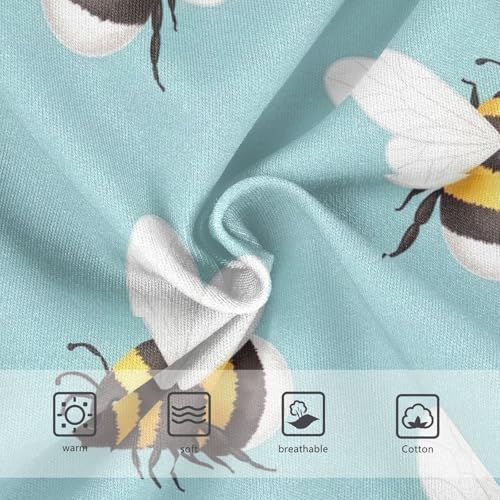 Cute Cartoon Bees Black Girls Briefs, Toddler Girl Briefs, Girls' Cotton Brief Underwear, 2–8 Years3