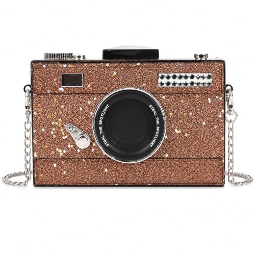 Image of QZUnique Women's Camera Shaped Casual Cross body Shoulder Handbag Purse