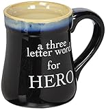 Porcelain Dad Coffee Mug - Navy - 'A Three Letter Word For Hero'